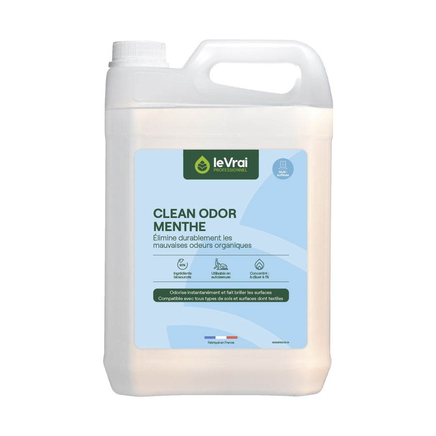 Nettoyant destructeur d'odeur Clean Odor menthe Le Vrai 5L