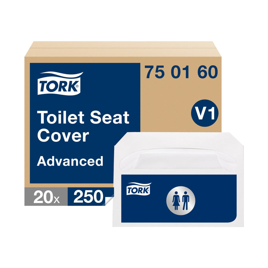 Couvre-siège WC jetable Tork Advanced blanc 36,5 × 42 cm