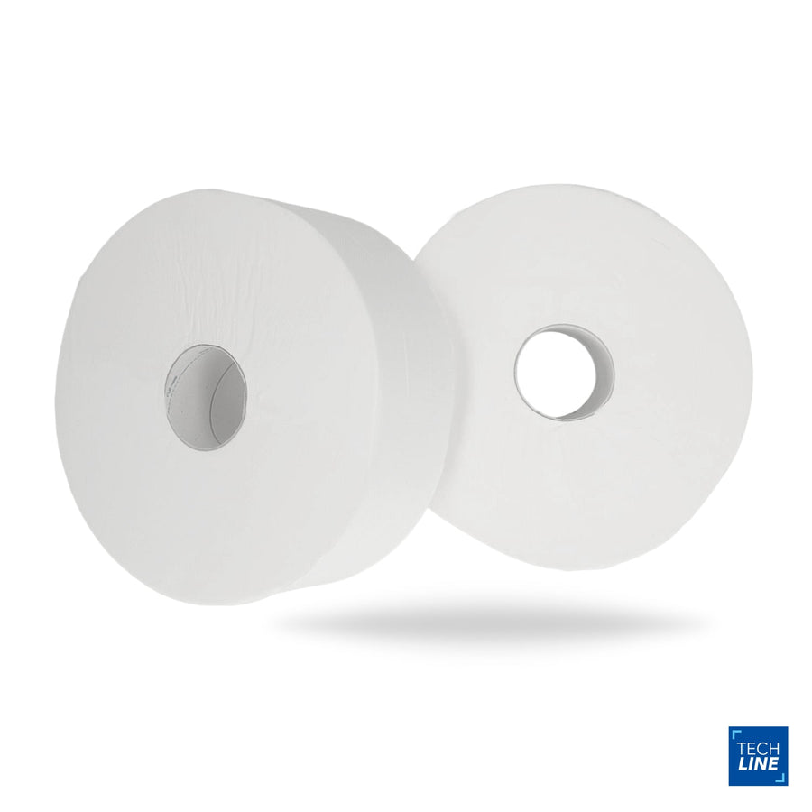 Papier toilette maxi jumbo Techline blanc 320 m 2 plis