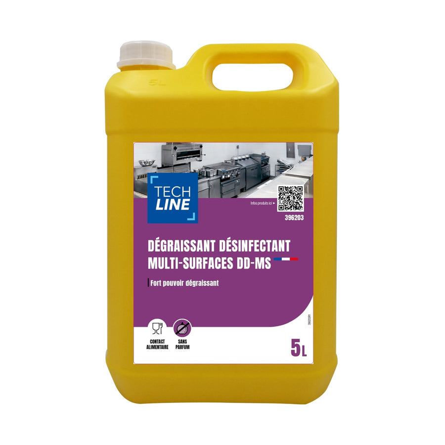 Dégraissant désinfectant multi-surfaces DD-MS Techline 5 L
