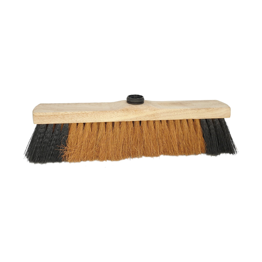 Balai fibres coco 38 cm renfort moustache douille droite