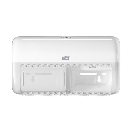 Distributeur de papier toilette petit rouleau double Tork T4 blanc