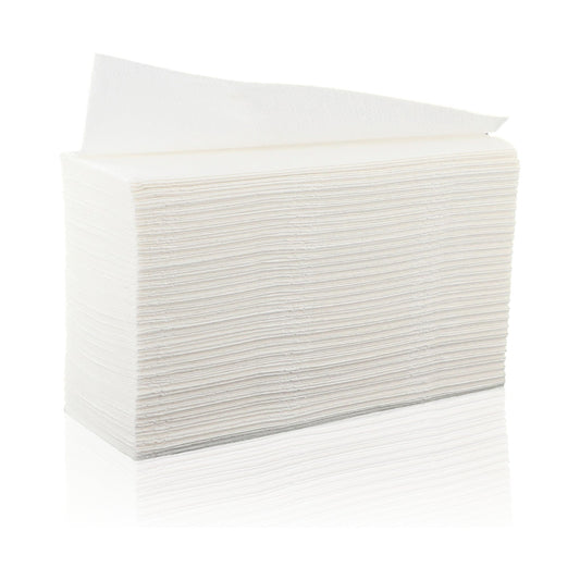 Essuie-mains pliés Z Techline blanc x15