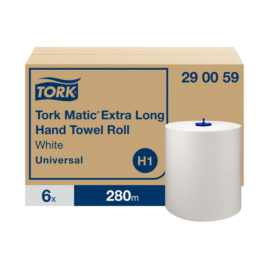 Essuie-mains rouleau Tork Matic Universal H1 blanc 280 m 1 pli Écolabel