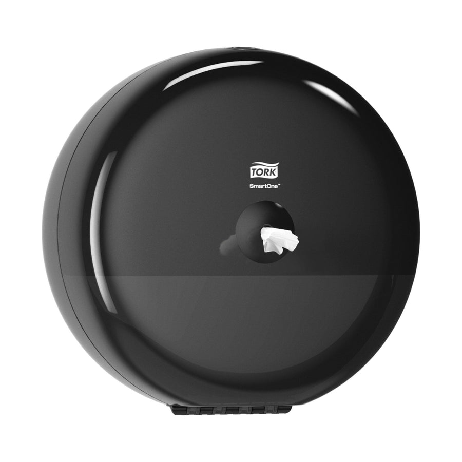 Distributeur de papier toilette à dévidage central Tork SmartOne T8 noir