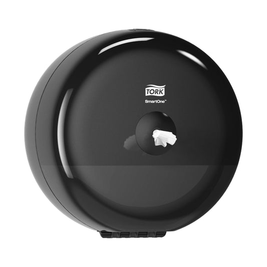 Distributeur de papier toilette à dévidage central Tork SmartOne T9 Mini noir
