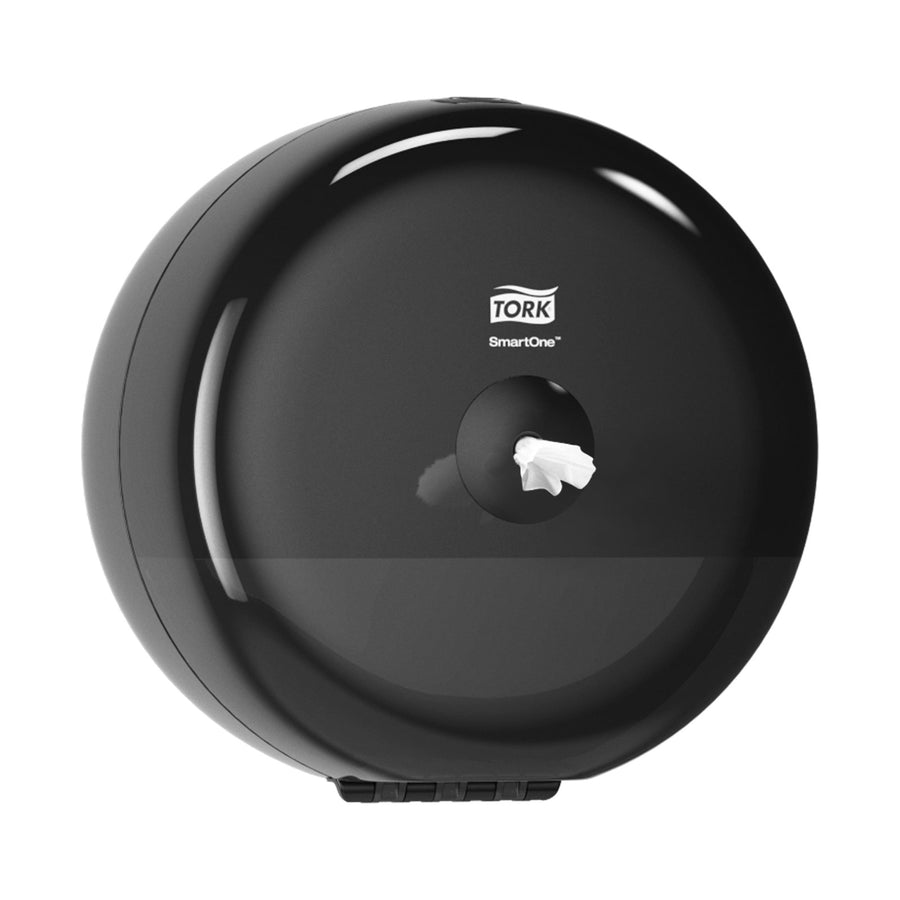 Distributeur de papier toilette à dévidage central Tork SmartOne T9 Mini noir