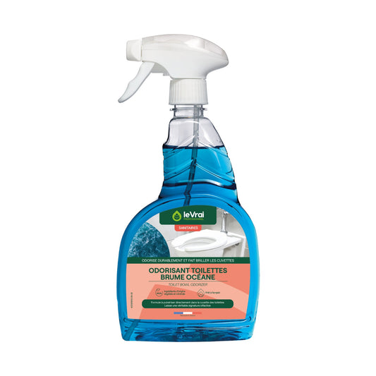 Odorisant toilettes et sanitaires brume océane Le Vrai 750 ml