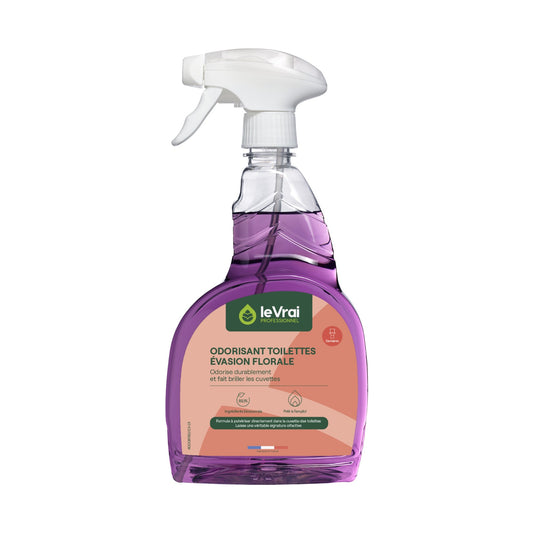 Odorisant toilettes et sanitaires évasion florale Le Vrai 750 ml