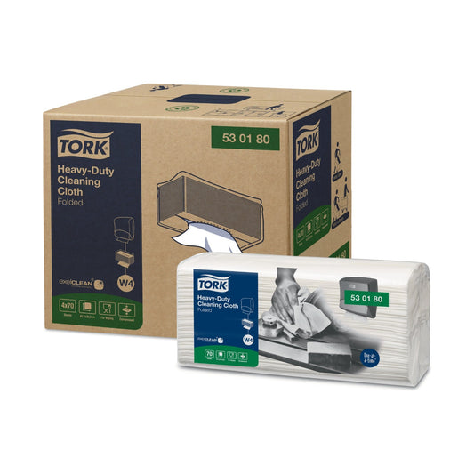 Chiffon non tissé Tork W4 ExelCLEAN blanc 70 formats 61,5 × 35,5 cm