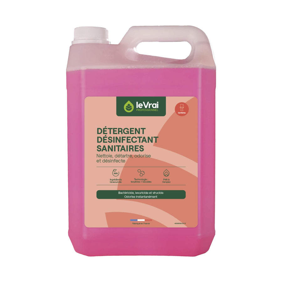 Détergent désinfectant sanitaires Le Vrai 5L