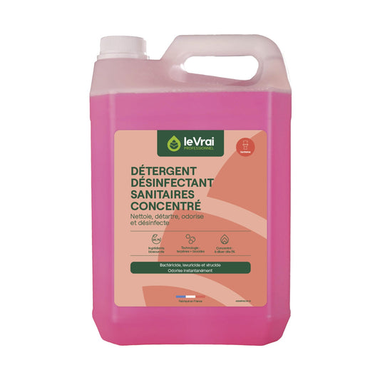 Détartrant désinfectant concentré sanitaires Bruyère Le Vrai 5L