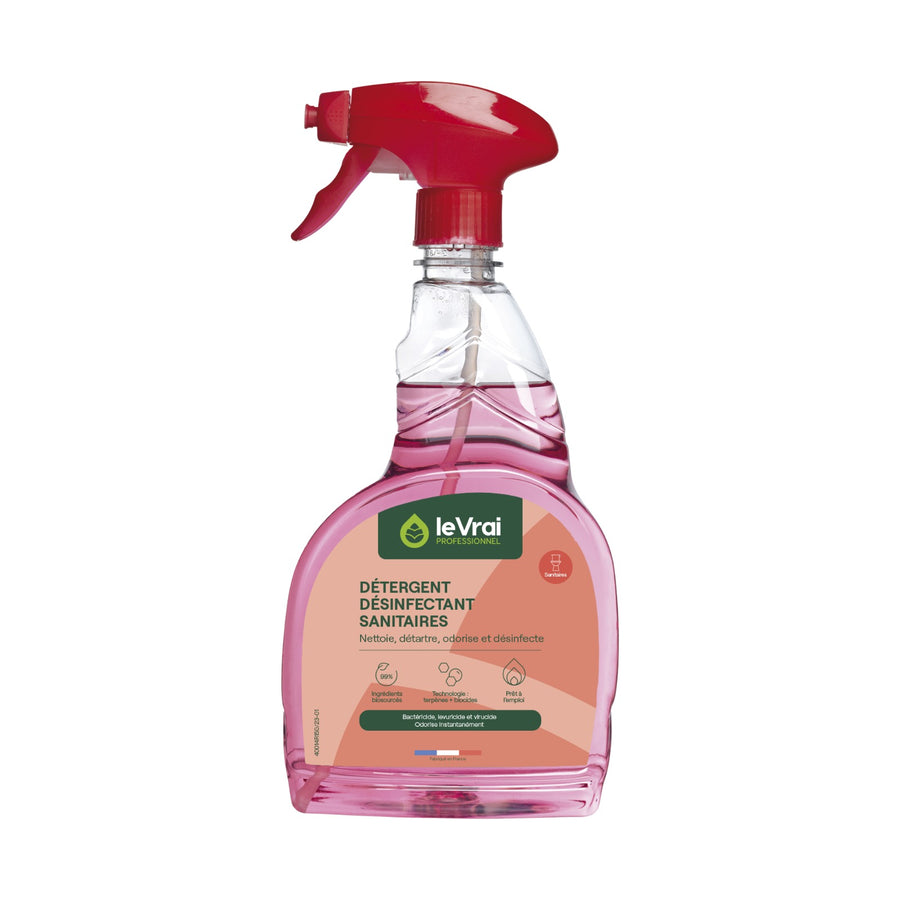 Détergent désinfectant sanitaires Le Vrai 750 ml