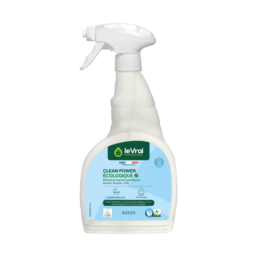 Détachant multi-surfaces Clean Power Le Vrai Écolabel 750 ml