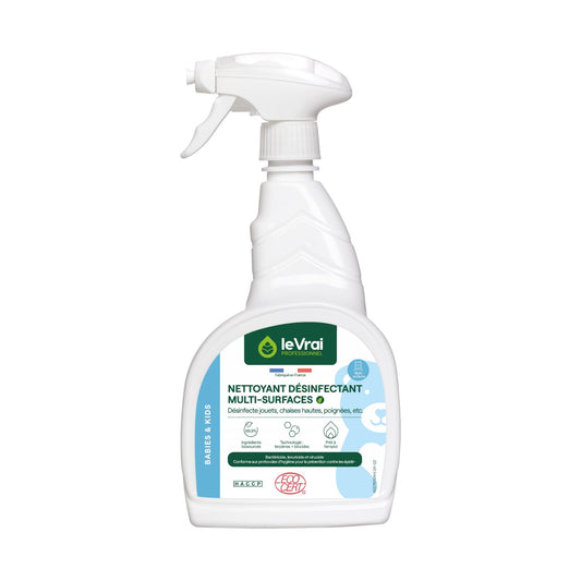 Détergent désinfectant multi-surfaces Babies & Kids Le Vrai 750 ml