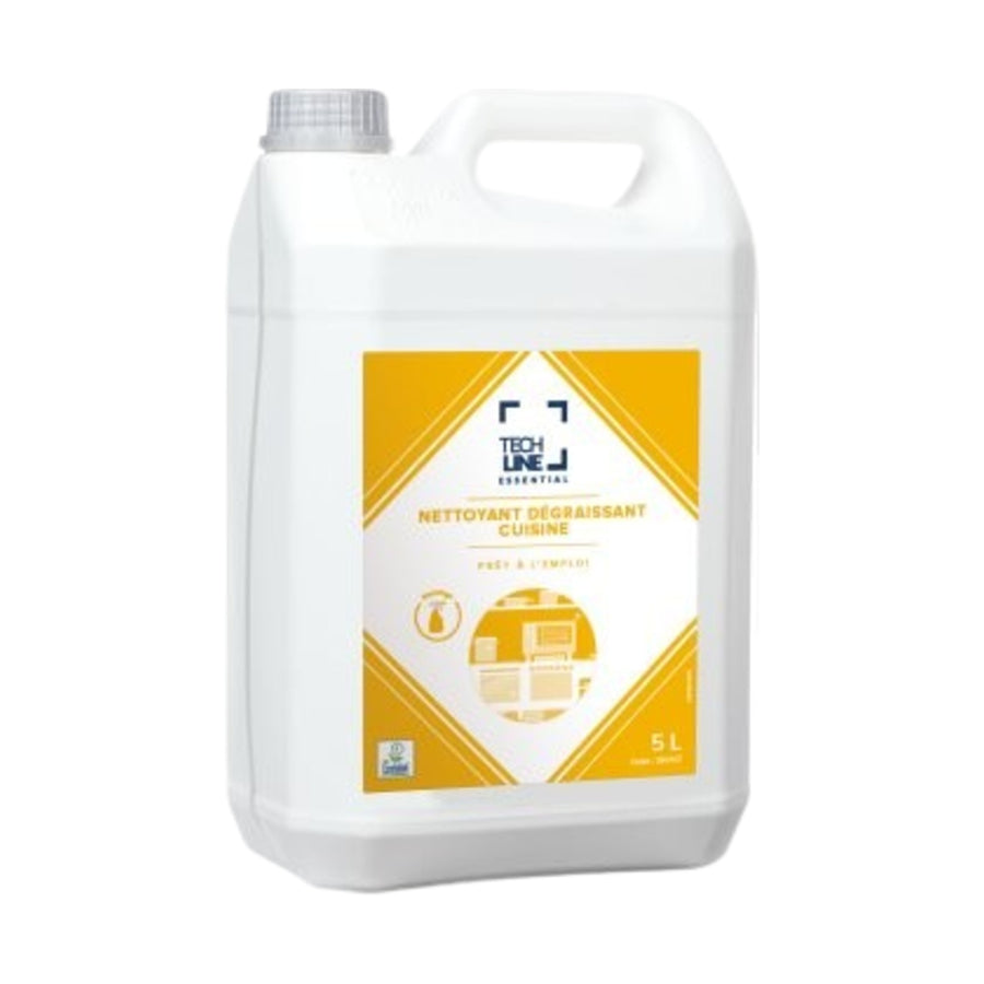 Dégraissant cuisine Techline Ecolabel, bidon de 5 L