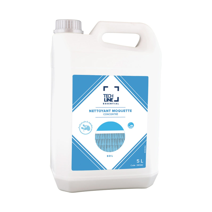 Nettoyant moquettes injection-extraction Techline, bidon de 5 L
