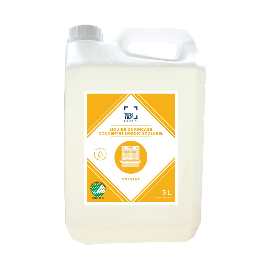 Additif de rinçage ultra concentré Techline, bidon de 5 L