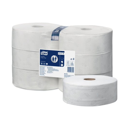 Papier toilette jumbo Tork Advanced T1 blanc 380 m 2 plis Écolabel