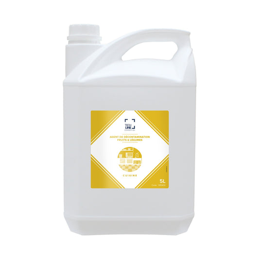 Décontaminant fruits et légumes Techline, bidon de 5 L