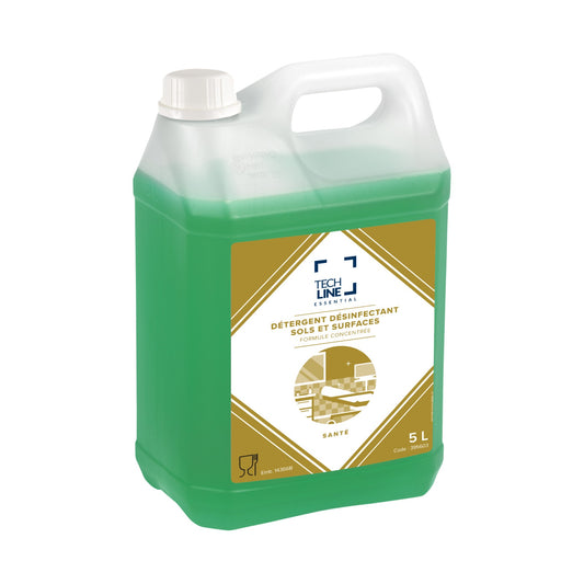 Détergent désinfectant sols et surfaces Techline 5 L