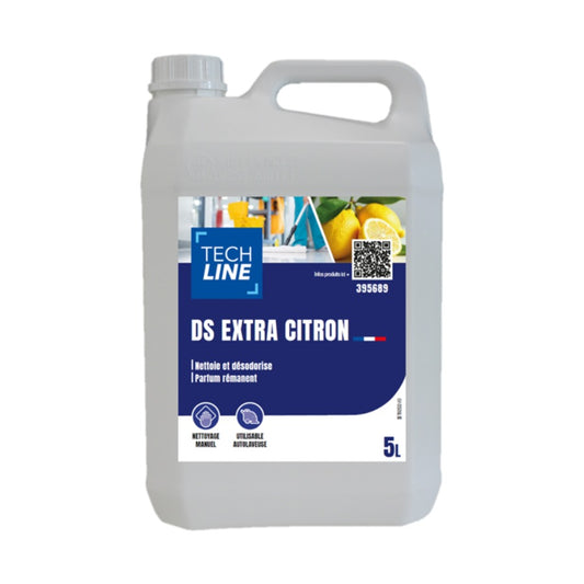 Détergent surodorant DS Extra citron Techline, bidon de 5 L
