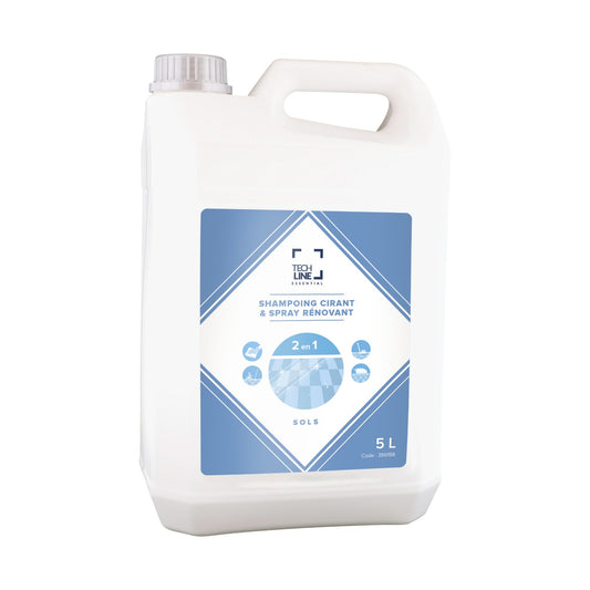 Shampooing cirant et rénovant 2 en 1 Techline, bidon de 5 L