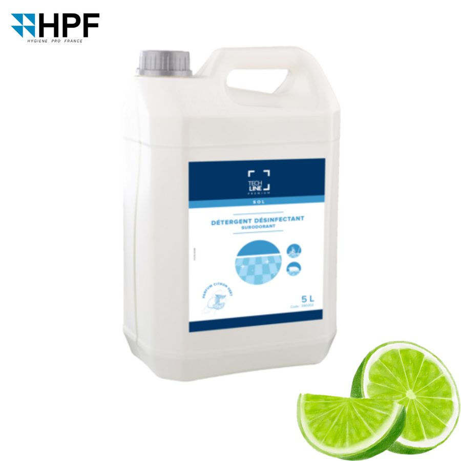 Nettoyant désinfectant surodorant citron Techline 5 L