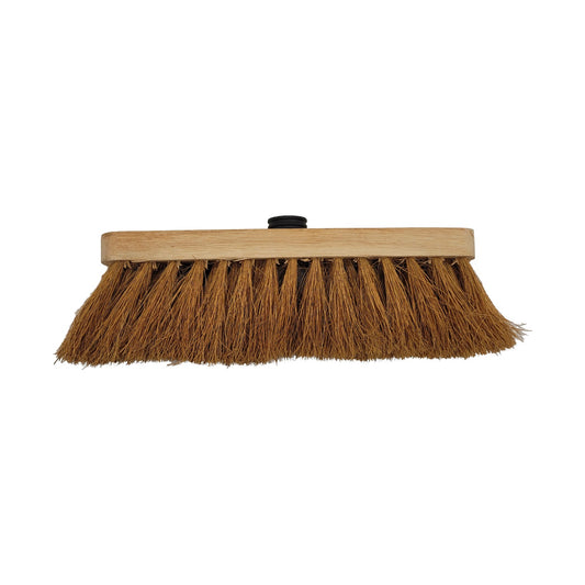 Balai fibres coco 29 cm monture bois douille droite