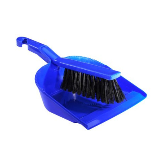 Ensemble pelle et balayette plastique bleu